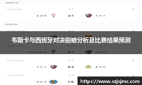 韦斯卡与西班牙对决前瞻分析及比赛结果预测